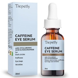 Caffeine Eye Serum Anti-Ageing, Eye Cream Against Wrinkles and Dark Circles with Hyaluronic Acid, Relieves Swelling, Eye Care for Men and Women