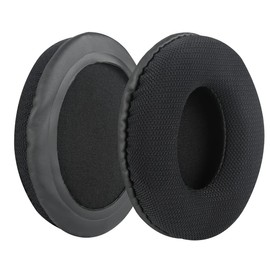 Geekria Comfort Mesh Fabric Replacement Ear Pads for Turtle Beach Ear Force XP500, XP400, XP300, XO Four, XO Three, XO ONE Gaming Headphones Earpads, Headset Ear Cushion Repair Parts (Black)