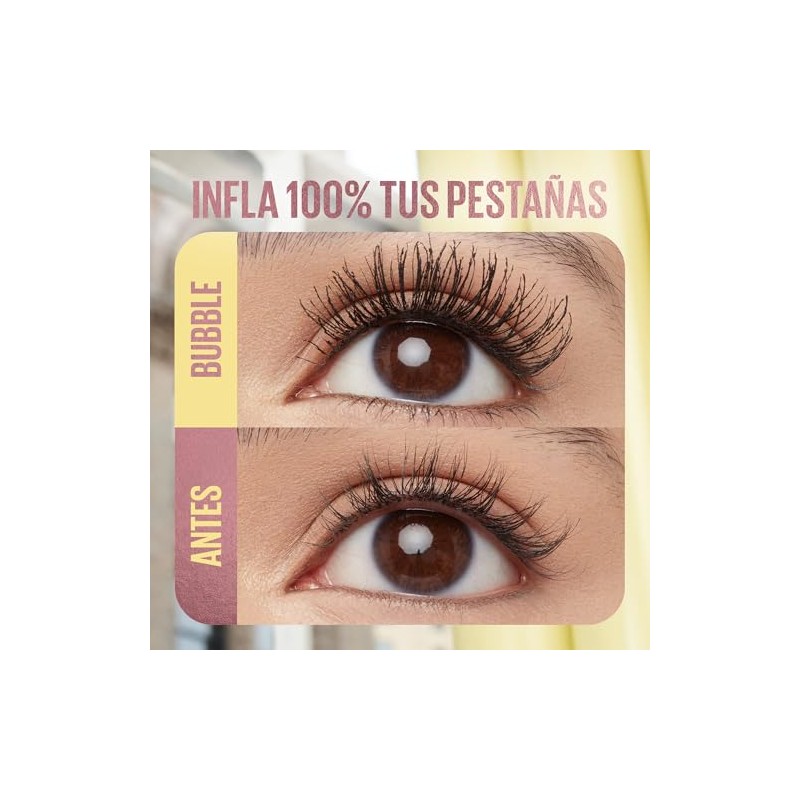 Maybelline Colossal Bubble Máscara de Pestañas, Volumen 24H, lavable, 10