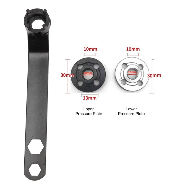 4 Claw Angle Grinder Wrench Nickel Cr Steel Adjustable Spanner