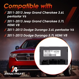68395643AA Transfer Case Control Module Compatible with 2011-2013 Jeep Grand Cherokee & Dodge Durango 3.6L V6 /5.7L V8 4WD - Replaces 56029423AK RL029423AJ 56029423AJ RL029423AI 56029423AI