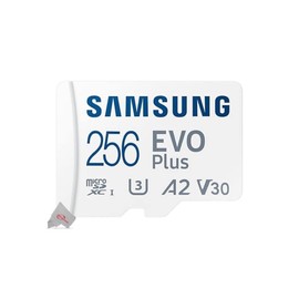 EVO Plus MicroSD 256GB, 130MBs Memory Card with Adapter - 3 Pack (Import Model)