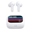 Cool Ambient Stereo Bluetooth Earbuds LCD Headphones White