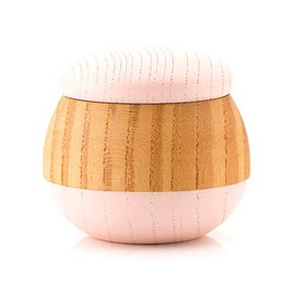 Soul Petit Pot Mini Urn, Wooden Wooden Urn, Cherry Blossom, Memorial Service, Keyaki, Zelkova, Mini Urn for Parts, Cherry Blossom, Pink