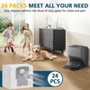 24 Packs Q10 Q7 Q5 Bag Replacement for Roborock Q10