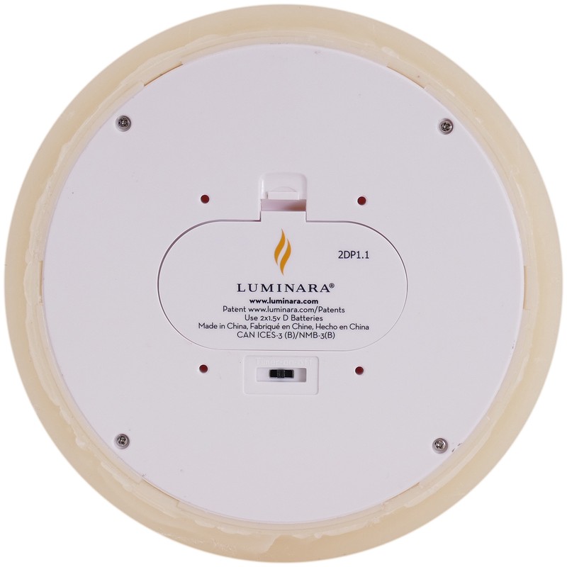 Luminara Grand Pillar Flameless LED Candle, Ivory 6.25" x 15",