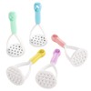 5Pcs Random Color Manual Silicone Potato Masher, Cooking Utensils Masher,