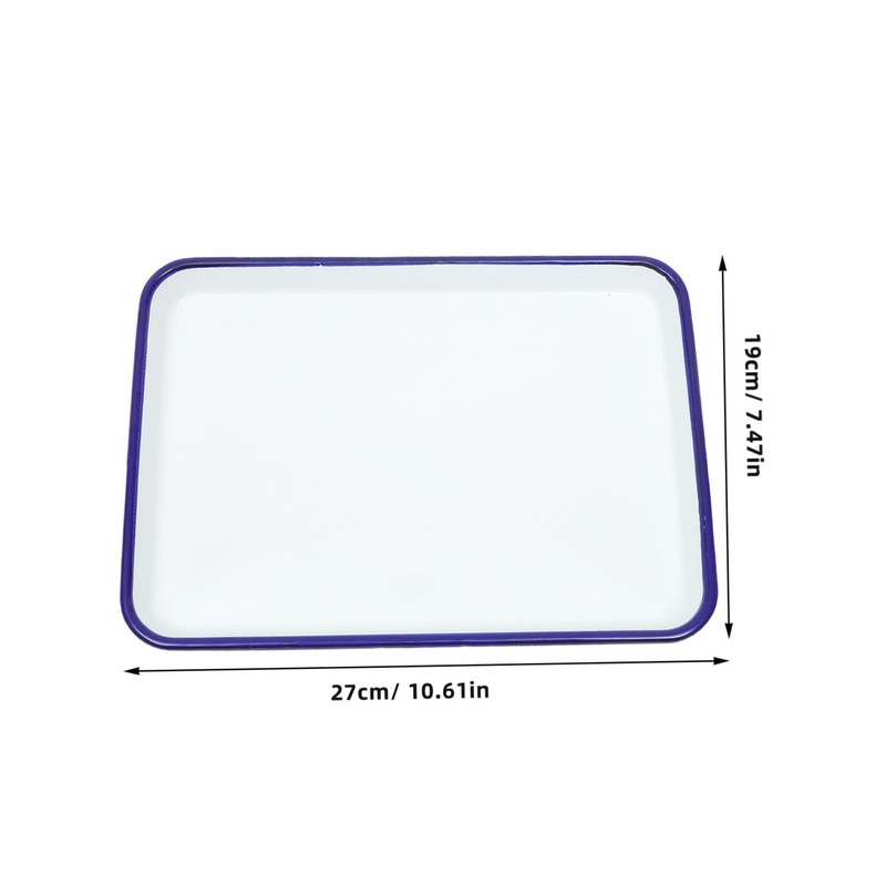 MOKKHNB Enamel Roasting Baking Dish Heat Resistant Oven Tray for