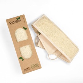Estropajos De Espalda De Lufa Egipcia Natural Para Ducha Exfoliantes Naturales Para Hombres Y Mujeres Para Una Limpieza Profunda De La Espalda - 1 Unidad(Paquete De 1)