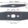 SPARES2GO Metal Blade for Flymo Hover Vac Turbo Lite 250