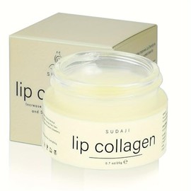 Complejo de colágeno y péptidos para labios de 0,7 oz, bálsamo labial de colágeno con vitaminas E y A. Manteca de labios para nutrir y