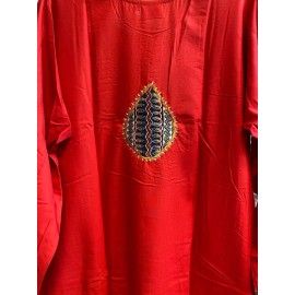 Present Lady Linen/Lilen Women Ladies Indian Nighty Night Gown Maxi Dress Sleep Wear Size L