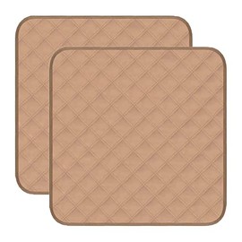 GRUENERDE Waterproof Chair Pad for Incontinence Protection Healthcare 4-Layer Design Washable Seat Protector 21x 22in Beige