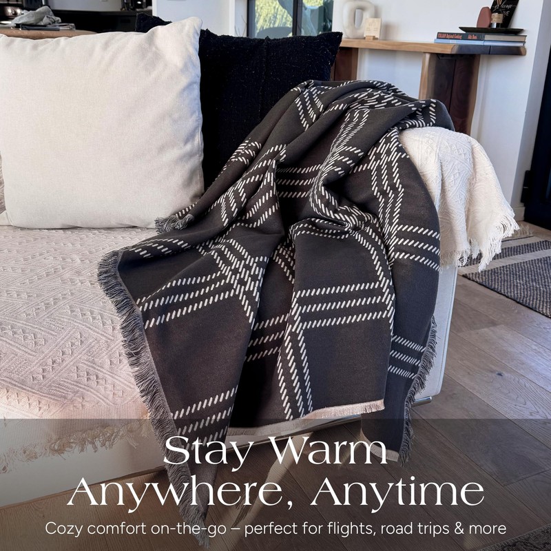 CozyLux Ultimate Comfort Reversible 52in x 69in Blanket - Soft,