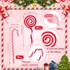 JKJG 14PCS Candy Cane Christmas Decorations, Plastic Candy Canes &
