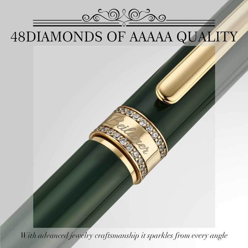 BEILUNER Luxury ballpoint pen with diamond decoration