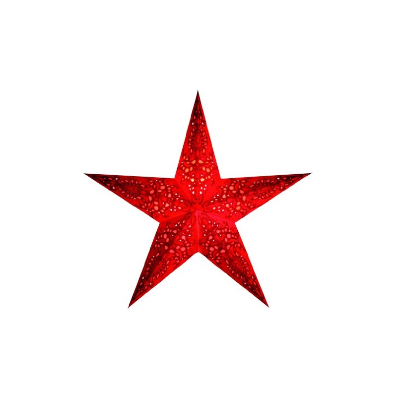 Windworks E01249 Paper Star, Luminous Star Mono Red