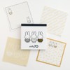 Green Flash Miffy Memo Pad Square Gold GMB-002