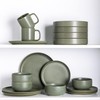 LERATIO Stoneware Dinnerware Sets for 4,Handcarft Ceramic Plates and Bowls