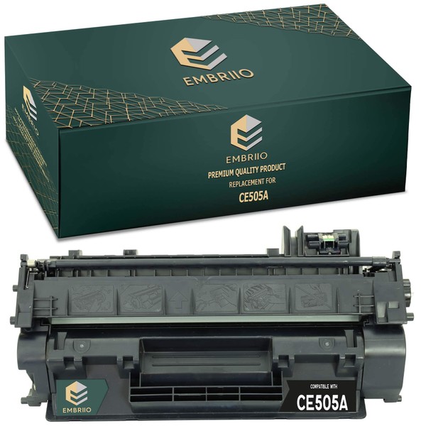 EMBRIIO CE505A 05A Compatible Toner Cartridge Replacement for HP LaserJet