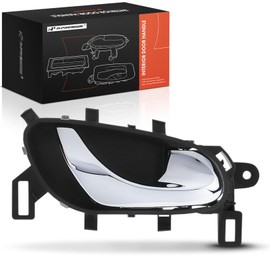 A-Premium Front or Rear Passenger Side Interior Door Handle Compatible with Nissan Rogue 2014-2020, Chrome, Replace# 80670-4BA0A