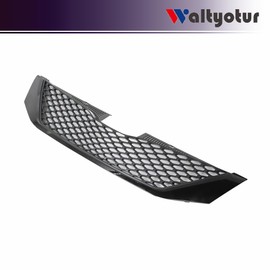 waltyotur Front Upper Grille Grill Black Honeycomb Replacement for Toyota Sienna 2011 2012 2013 2014 2015 2016 2017