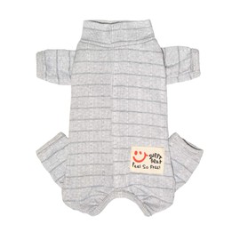 RSS Recovery Suit for Surgery - Dog Abdominal Wounds Bandages, Wound Protective Full Coverage Bodysuit for Female Dog - Prevent Licking (RSS08-Fgrey-XS)