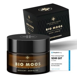 CristinenMoor Organic Moss Ointment Anti-Ageing - Anti-Wrinkle Face Care | Moss Cream with Organic Hyaluronic Acid & Ceramides | Natural Cosmetics | Face Cream for All Skin Types Men & Women