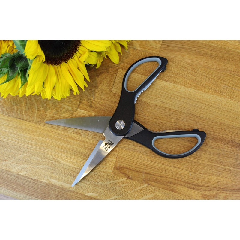 Heavy Duty Kitchen Scissor Shears - Large, Strong, Soft Grip,