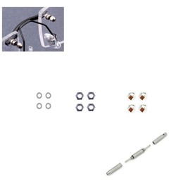 Rimless Glasses Screws Washer Nut Cap Screwdriver Stainless Steel Eyeglass Repair Kits Accessories