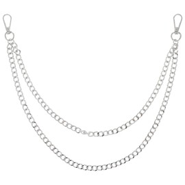 Metal Jean Chain for Men Women, Double-Layer Chains for Jeans, Pocket Chains for Costume Hip-Hop Punk Style