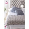 King Cole 5534 Knitting Pattern Easy Knit Bed Runner and