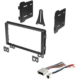Double Din Car Stereo Radio Install Dash Kit and Wire Harness Made for Ford: 2004-2006 Expedition (No Factory Nav), 2004-2005 Explorer (Factory Audiophile Systems only), 2004 Mustang + More