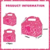 Zliisang 16PCS Pink Princess Candy Boxes Pink Goodie Gift Bags