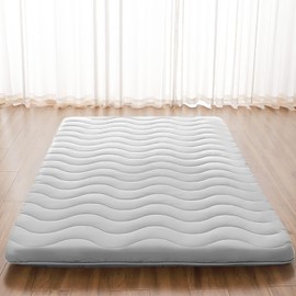 Japanese Floor Mattress, 100% High Density Comfortable Foam, 4" Thicken Foldable Mattress Tatami Mat Sleeping Pad, Ideal for Comfort and Support, Kids Floor Lounger Pillow Bed Sofa (Full）