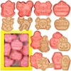 Keepaty Halloween Cookie Cutter Set,8Pcs Halloween Cookie Cutters，Plastic Halloween Cookie