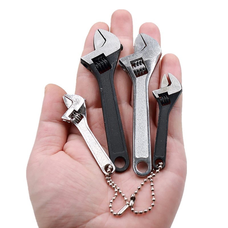 TopHomer Small Spanner Adjustable Wrench Non-Slip Mini Jaw Spanner Wrench