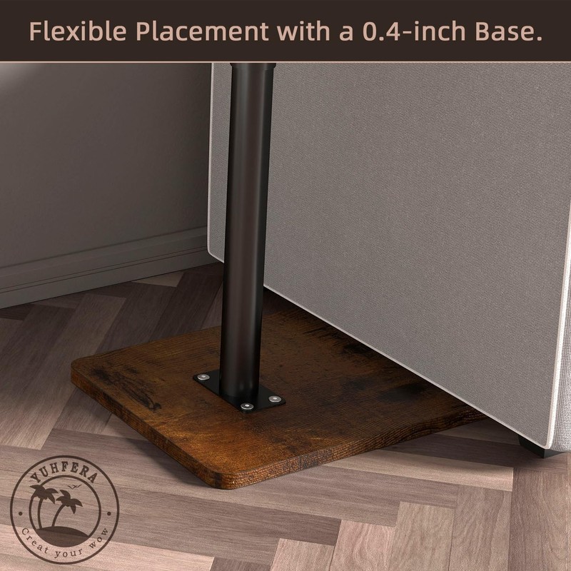 YUHFERA Sofa Armrest Tray Table for Couch - 360° Swivel