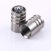 TK-KLZ 5Pcs Chrome Car Tire Valve Stem Caps for Honda
