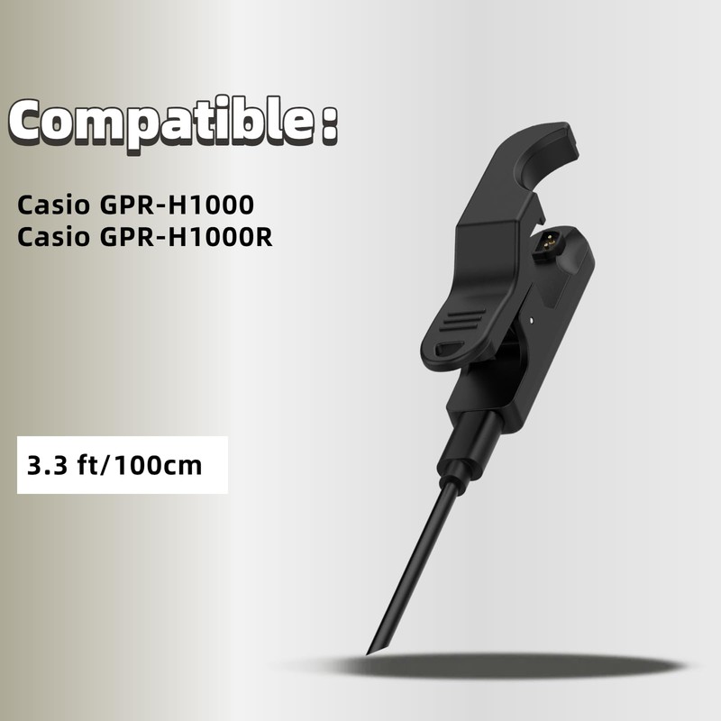 QHBAMD Universal Charging Cable for Casio G-Shock GPR-H1000 GPR-H1000R Data
