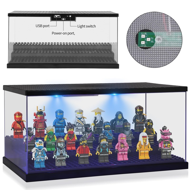 XL Building Block Storage Box, Comius Sharp Acrylic Figure Stand,