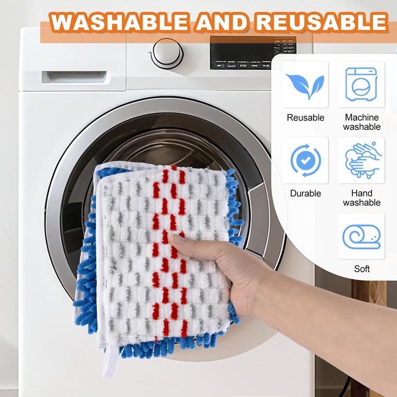Microfiber Mops for Floor Cleaning, Flat Mop for Wet &