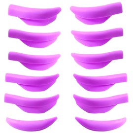 Lash Lift Shield 9 Sizes Colorful Eyelash Perm Rod Glueless Lash Lamination Roller On Eye Soft Eyelash Lifting Guards Lash Lifts Pad Perming Shields Perm Rods Soft Silicone Pads (Violet pads)