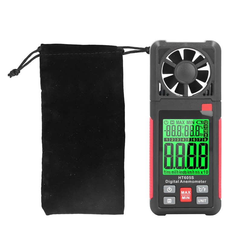 Digital Anemometer High Accuracy 2.26 Inch LCD Screen Thermal Handheld