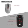 cimetech Wireless Keyboard and Mouse Combo, Compact Silent Ergonomic Scissor