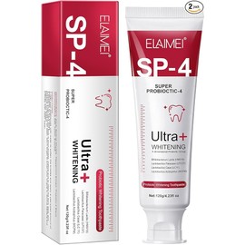 Ultra Whitening, Sp 4 Toothpaste, Ultra Whitening Toothpaste Sp - 4, Probiotic Brightening Toothpaste, Deep Cleaning Care Toothpaste,4.23 OZ/120 G, Pack of 2