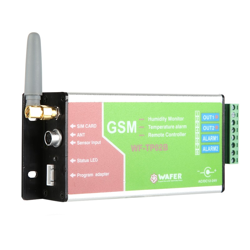 WF TP02B GSM Temperature Alarm Controller Remote Control SMS Sensor