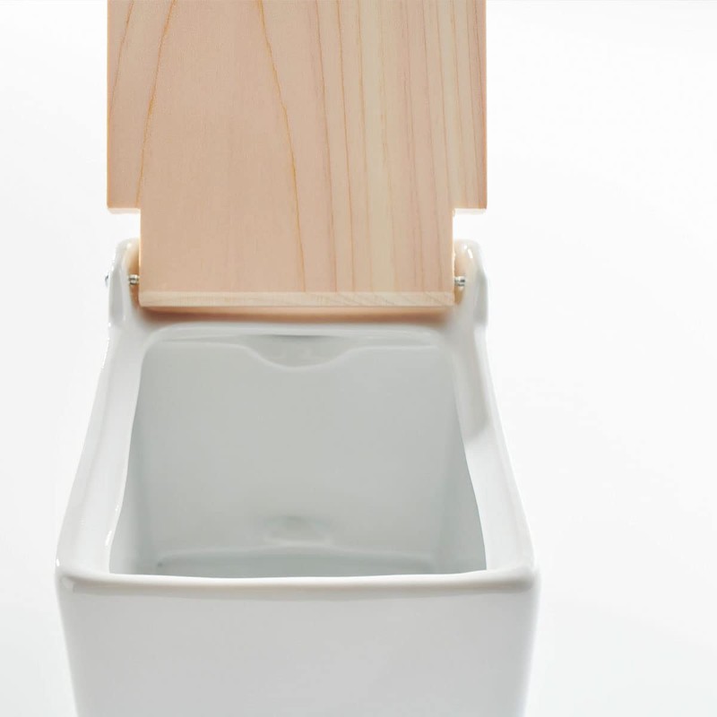 Zero Japan Bee House Premium Salt Box with Hinoki Lid