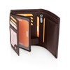 KRONIFY Men's Leather Wallet, Genuine Leather Wallet, RFID Protection, Landscape