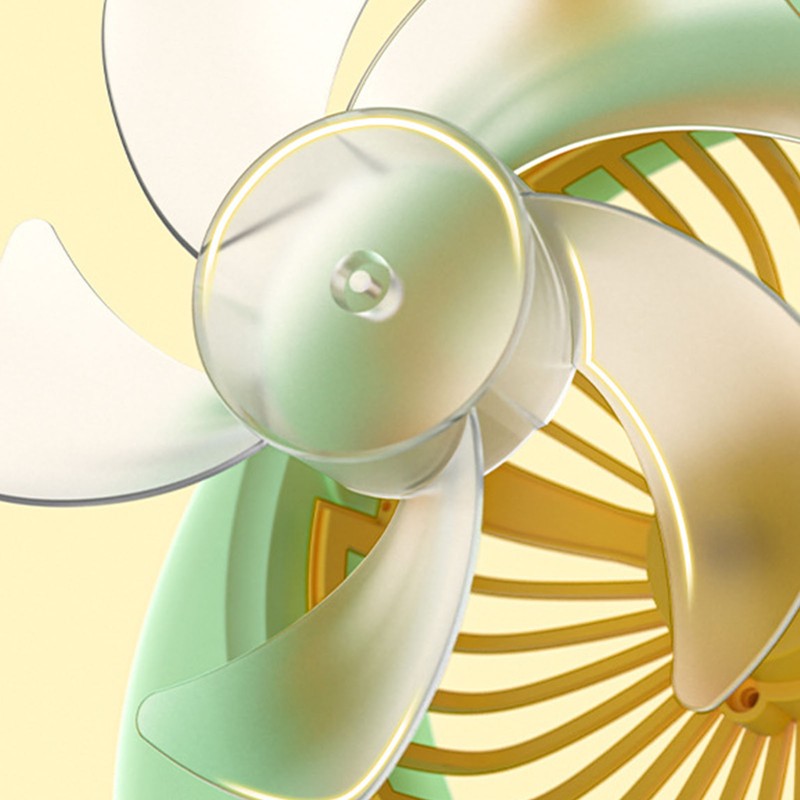Cat Ear Desk Fan for Student Two Levels Adjustable Large